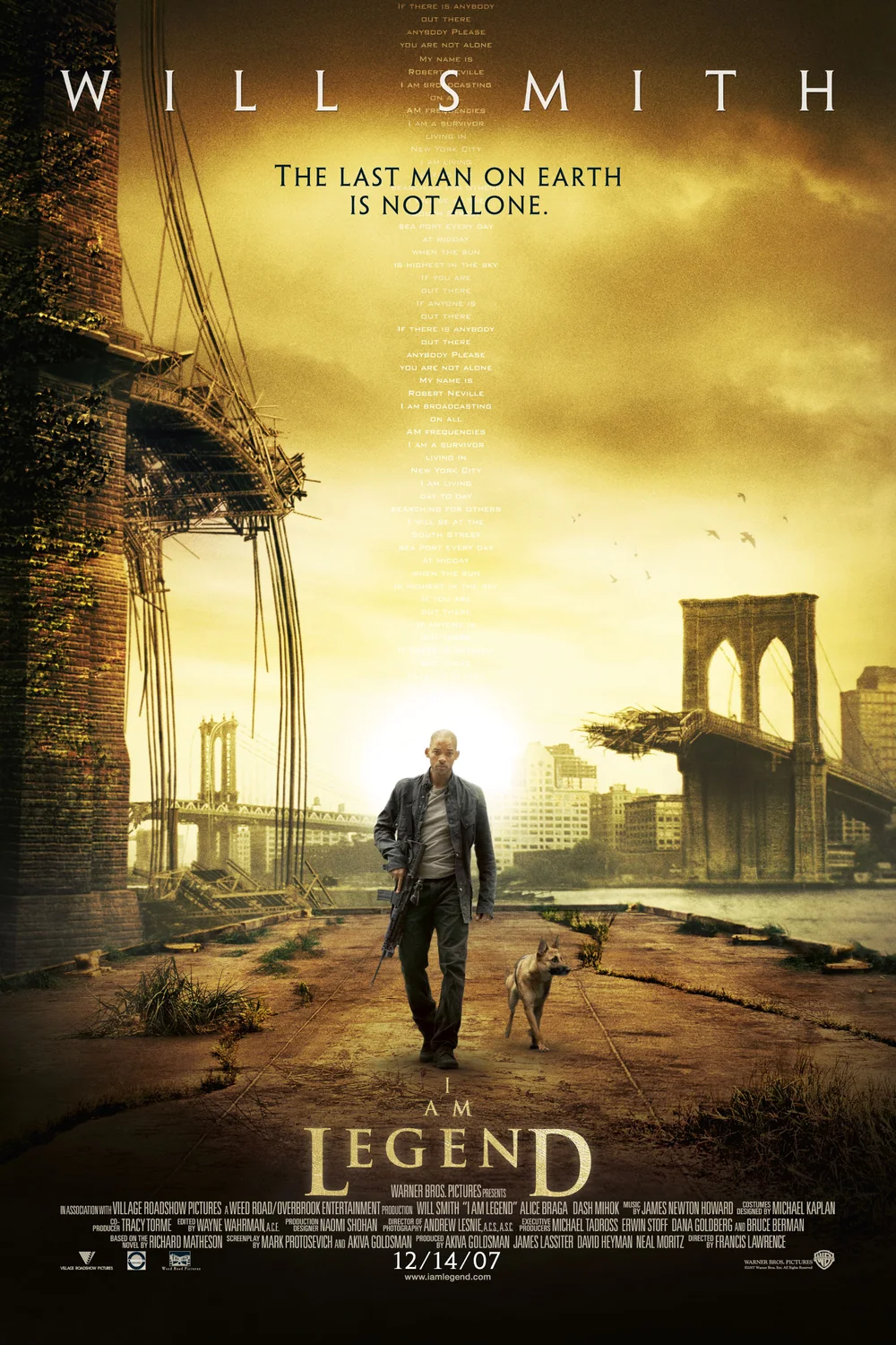 پوستر فیلم من یک افسانه ام